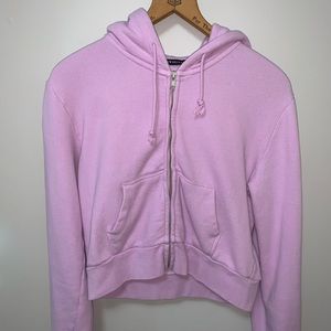 Brandy Melville Crystal Zip up Hoodie
